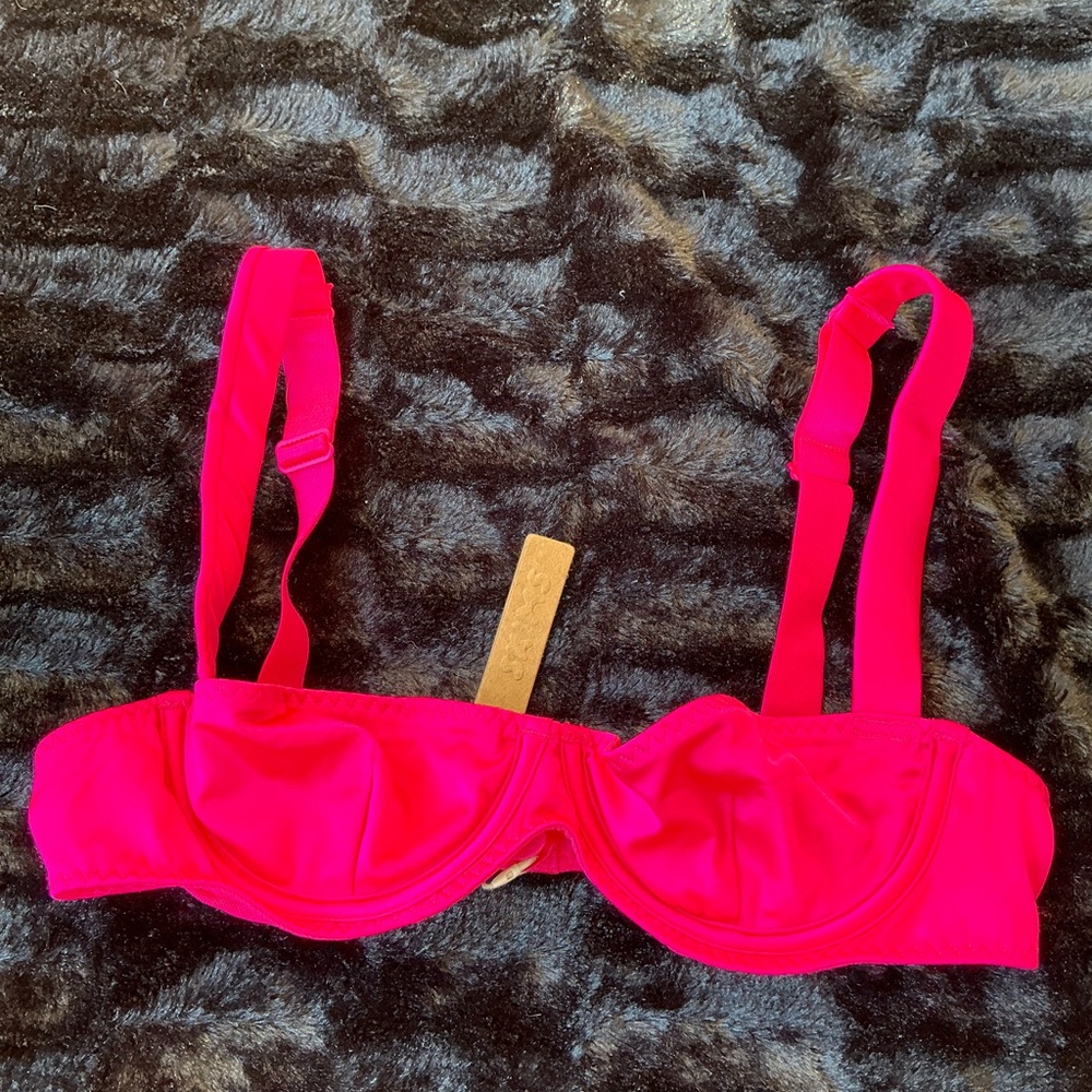 SKIMS Vibrant Pink Bra